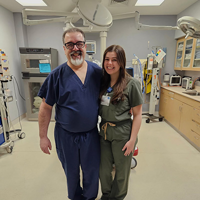 Infectious disease physician Dr. Dafer Haddadin said his daughter Dr. Areen Haddadin, an internist, recruited him to join Portsmouth Regional Hospital.